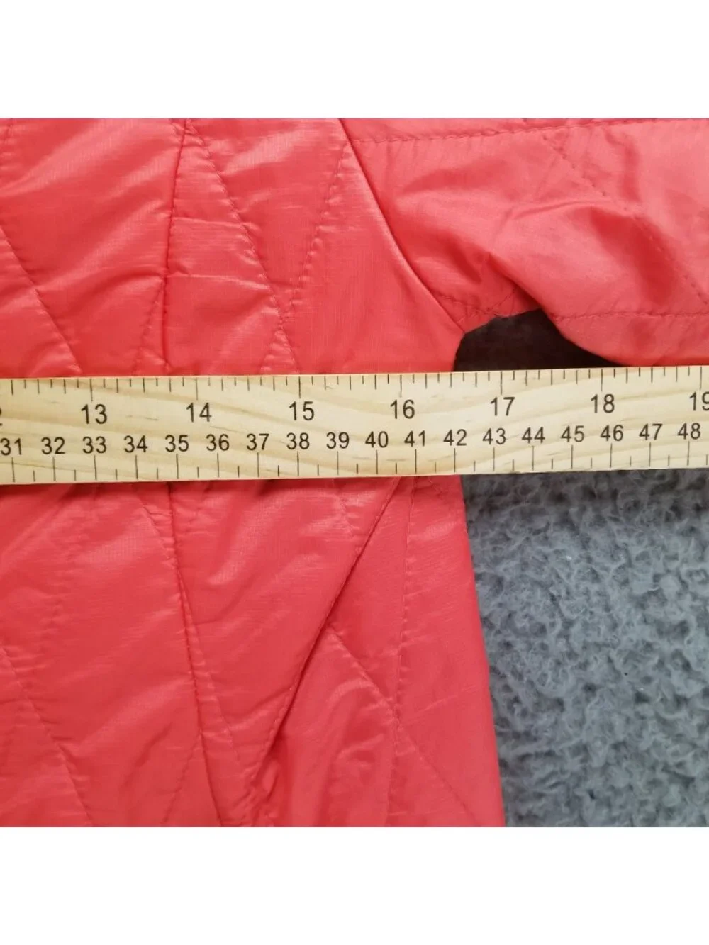 Patagonia Jacket Girls XL Primaloft Orange Quilted Polyester Full Zip *Read*